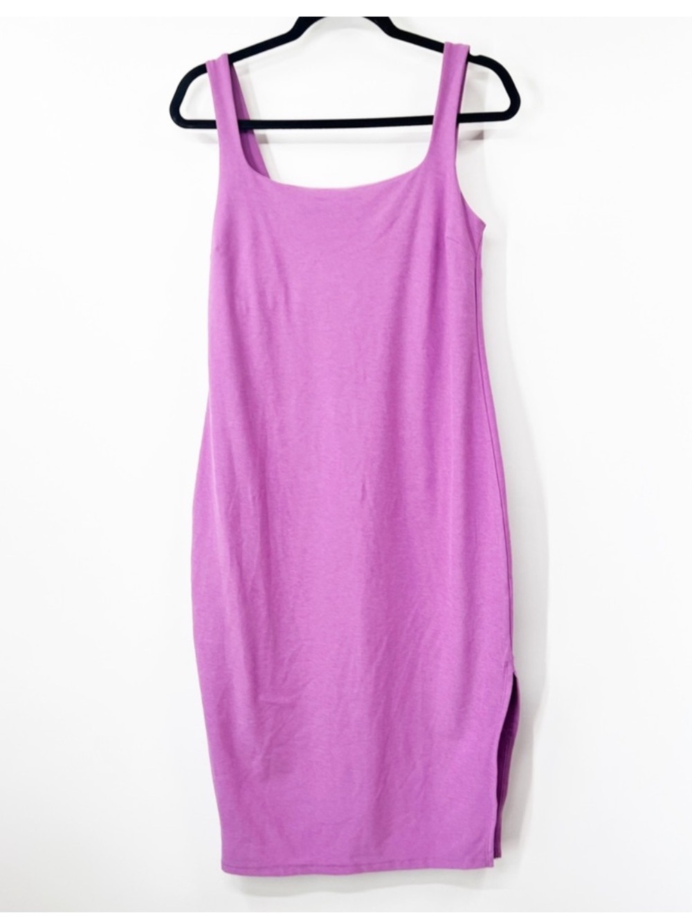 Beyond Yoga Spacedye Icon Midi Dress in Bright Iris Heather
